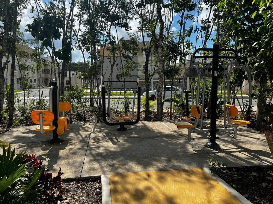 Angels Beach Condo Con Piscina, Parking Y Parque Playa del Carmen Buitenkant foto