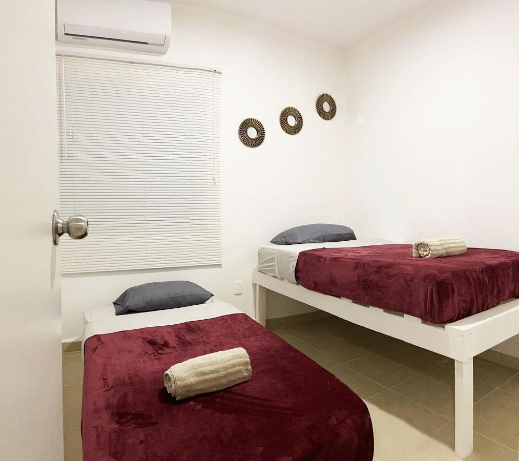 Angels Beach Condo Con Piscina, Parking Y Parque Playa del Carmen Buitenkant foto